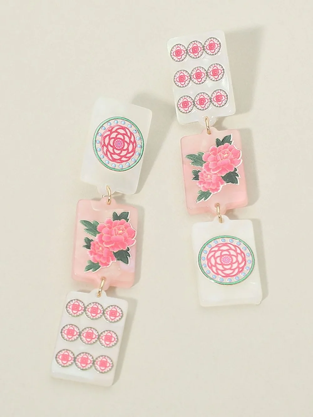 Pink Floral Mahjong Tile Triple Link 2.7